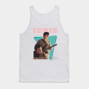 Vintage-Style 80s Tears For Fears Design Tank Top